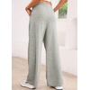 image:imageAleumdr Wide Leg Sweatpants for Women Trendy Fashion High Waisted Drawstring Loose Long Pants with PocketsGray