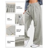 image:imageAleumdr Wide Leg Sweatpants for Women Trendy Fashion High Waisted Drawstring Loose Long Pants with PocketsGray