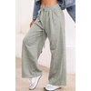 image:imageAleumdr Wide Leg Sweatpants for Women Trendy Fashion High Waisted Drawstring Loose Long Pants with PocketsGray