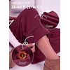 image:imageAleumdr Womens Barrel Sweatpants Fleece Wide Leg Baggy Pants with PocketsA5 Burgundy