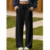image:imageAleumdr Womens Wide Leg Sweatpants High Waisted Lounge Pants with PocketsA1 Black