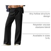 image:imageAleumdr Womens Wide Leg Sweatpants High Waisted Lounge Pants with PocketsA1 Black