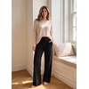 image:imageAleumdr Womens Wide Leg Sweatpants High Waisted Lounge Pants with PocketsA1 Black