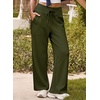 image:imageAleumdr Womens Wide Leg Sweatpants High Waisted Lounge Pants with PocketsA11 Moss Green