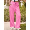 image:imageAleumdr Womens Wide Leg Sweatpants High Waisted Lounge Pants with PocketsA12 Bonbon