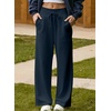 image:imageAleumdr Womens Wide Leg Sweatpants High Waisted Lounge Pants with PocketsA3 Navy Blue