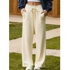 image:imageAleumdr Womens Wide Leg Sweatpants High Waisted Lounge Pants with PocketsA6 Beige