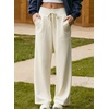 image:imageAleumdr Womens Wide Leg Sweatpants High Waisted Lounge Pants with PocketsA8 White
