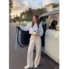 image:imageAleumdr Womens Wide Leg Sweatpants High Waisted Lounge Pants with PocketsA8 White
