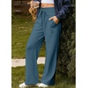 image:imageAleumdr Womens Wide Leg Sweatpants High Waisted Lounge Pants with PocketsA9 Real Teal