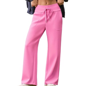 image:imageAleumdr Womens Wide Leg Sweatpants High Waisted Lounge Pants with PocketsA12 Bonbon