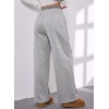 image:imageAleumdr Womens Sweatpants Double Waistband Wide Leg Pants with PocketsGray