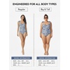 image:imageAleumdr Womens One Piece Swimsuit Tummy Control V Neck SwimwearAaa Blue