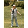 image:imageAleumdr Womens Cotton Cargo Sweatpants High Waisted Wide Leg Joggers PantsGray Ash