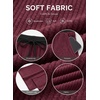 image:imageAleumdr 2026 Fall Womens Color Block Ribbed Lounge Pants with PocketsGrape Wine