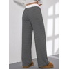 image:imageAleumdr Womens Wide Leg Casual Pants Elastic Waist Flowy Palazzo PantsA1 Black Stripe
