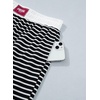 image:imageAleumdr Womens Wide Leg Casual Pants Elastic Waist Flowy Palazzo PantsA1 Black Stripe