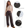 image:imageAleumdr Womens Wide Leg Casual Pants Elastic Waist Flowy Palazzo PantsA2 Black Leopard