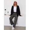 image:imageAleumdr Womens Wide Leg Casual Pants Elastic Waist Flowy Palazzo PantsA2 Black Leopard