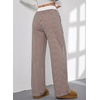 image:imageAleumdr Womens Wide Leg Casual Pants Elastic Waist Flowy Palazzo PantsA5 Light Brown Stripe