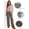 image:imageAleumdr Womens Wide Leg Casual Pants Elastic Waist Flowy Palazzo PantsA7 Dark Maple Leaf