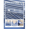 image:imageAleumdr Womens Two Piece Tankini Swimsuit Twist Front Textured Bathing SuitBeau Blue