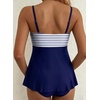 image:imageAleumdr Women Two Piece Tankini Set Ruffle Drawstring Tie 2026 Bathing SuitBlue