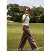 image:imageAleumdr Womens Wide Legs Sweatpants Fleece Baggy Pants with PocketsLight Beige