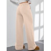 image:imageAleumdr Womens Wide Legs Sweatpants Fleece Baggy Pants with PocketsLight Beige