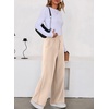 image:imageAleumdr Womens Wide Legs Sweatpants Fleece Baggy Pants with PocketsLight Beige