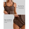 image:imageAleumdr Womens Ruffle Textured Tankini Swimsuits Tummy Control SwimwearBrown