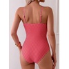 image:imageAleumdr Women One Piece Swimsuit Ruffle Printed Tummy Control Swimwear 2026Red