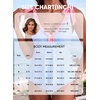image:imageAleumdr Women Two Piece Tankini Set Printed Tie Knot V Neck Ruffle SwimwearBlue Green