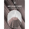 image:imageAleumdr Womens Tie Knot Two Piece Tankini Set Stripe Textured SwimsuitBlack Stripe